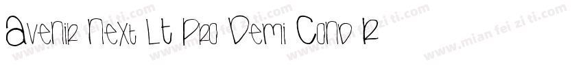 Avenir Next LT Pro Demi Cond Regula字体转换
